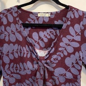 Size L One World purple and plum sweater